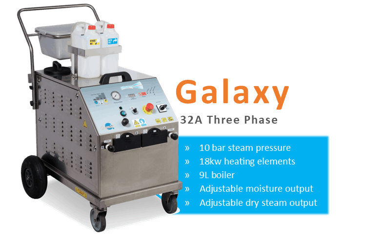 Steam cleaner specifications Galaxy