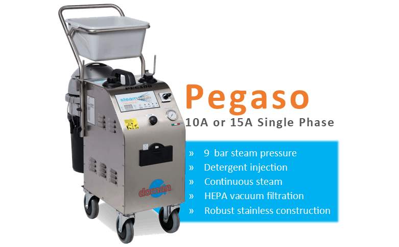 Steam cleaner specifications Pegaso
