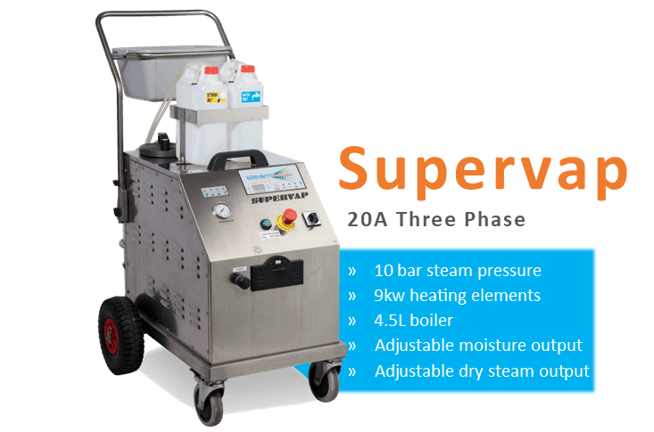 Steam cleaner specifications Supervap