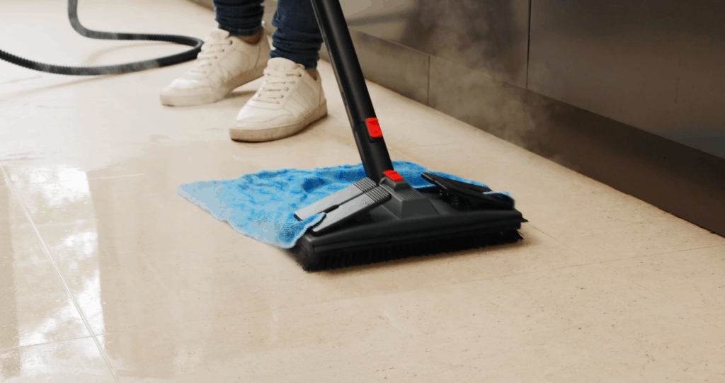 floor brush trailing microfibre tiles