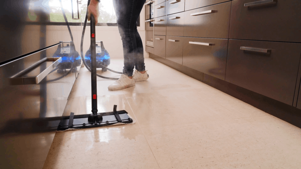 steam sanitise with floor mop saphira c8