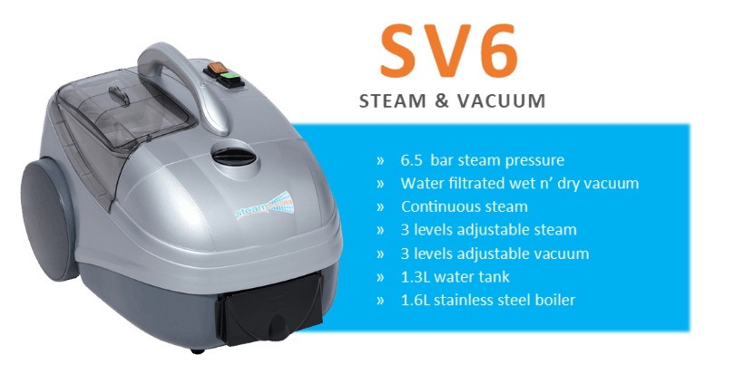 SV6 Steam & vacuum machine spec and detail