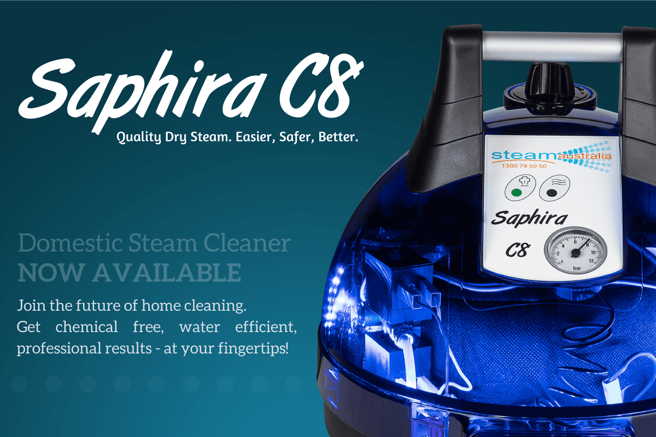 Saphira C8. The Best Domestic Steam Cleaner For Your Home
