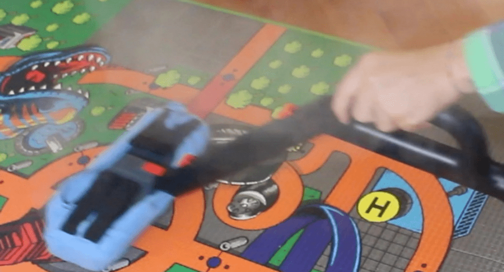 steam sanitise kids play mats
